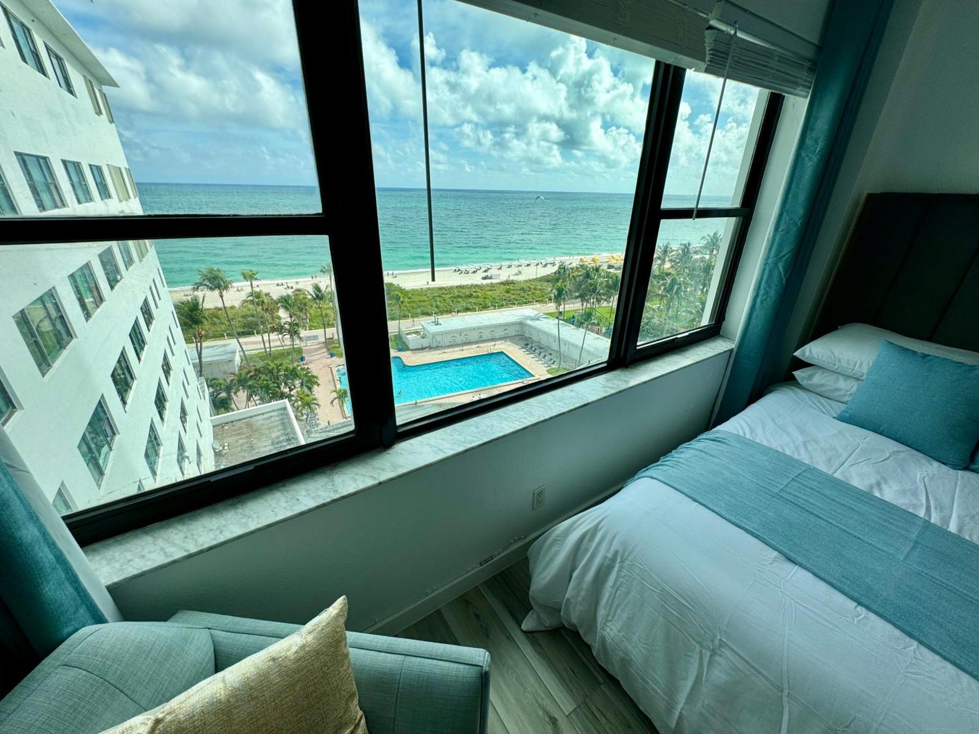 Directly On The Beach With Pool & Ocean View Miami Beach Zewnętrze zdjęcie